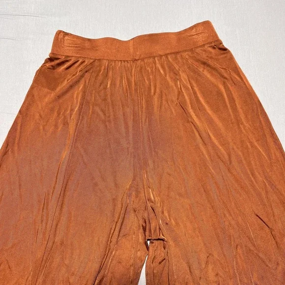 Maeve by‎ Anthropologie Shiloh Wide Leg Palazzo Pants Womens XS Rust Orange - Picture 3 of 15